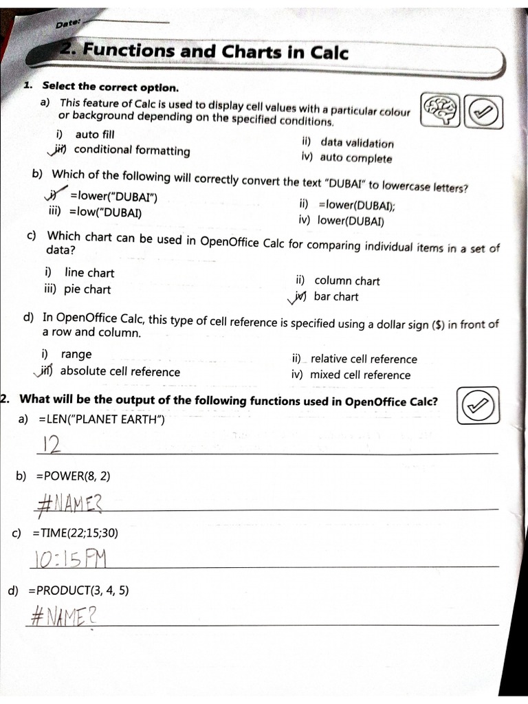 Computer Chapter 2 Workbook | PDF