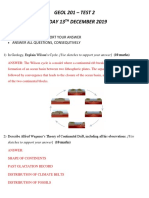 GEOL 201 Test 2 - ANSWERS