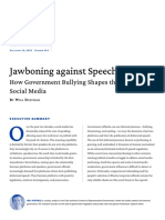 Jawboning Against Speech