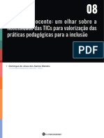 Formação Docente: Um Olhar Sobre A Necessidade Das Tics para Valorização Das Práticas Pedagógicas para A Inclusão