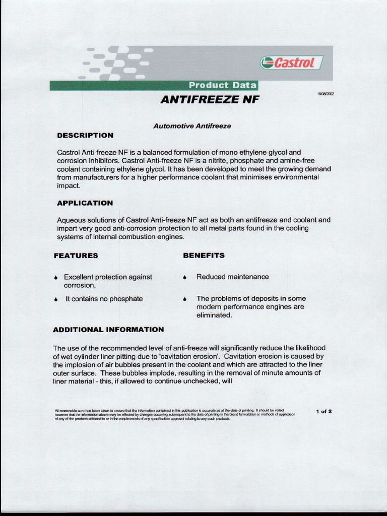 Cummins Antifreeze PDF