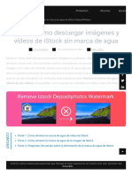 Eliminar La Marca de Agua de IStock en Videos e Imágenes - en Lín