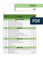 Listado de Actividades Preliminares - RAP1