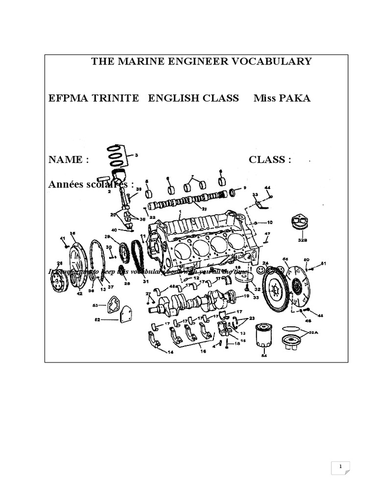 The Engine Room Vocabulary | PDF | Turbine | Ingénierie mécanique
