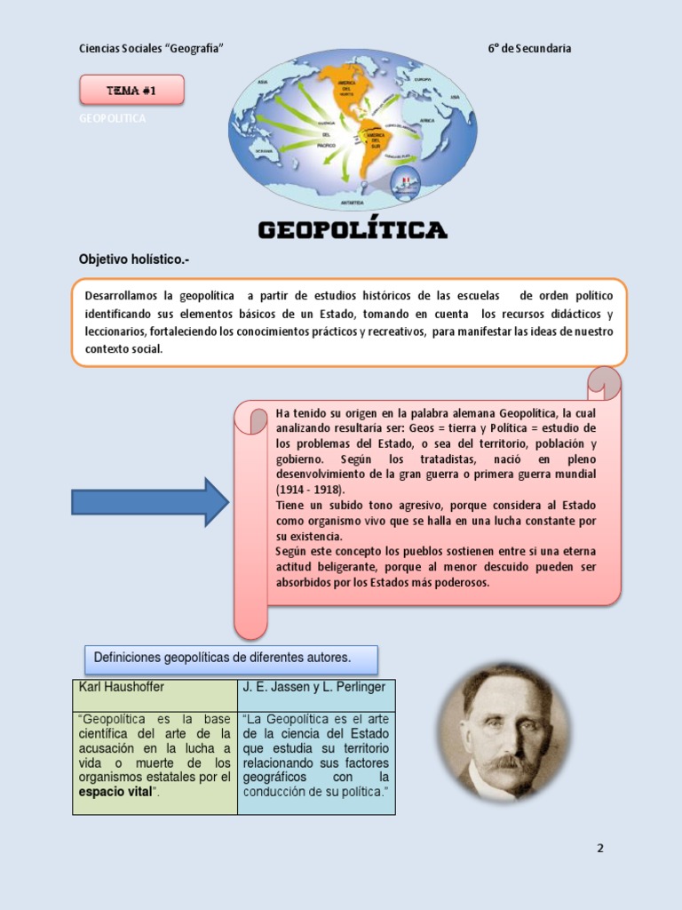 Elementos y Definiciones de Geopolítica | PDF | Geopolítica | Chile