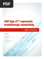 USB Type-C™ Represents Breakthrough Connectivity