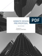 Web Design Pre-Proposal