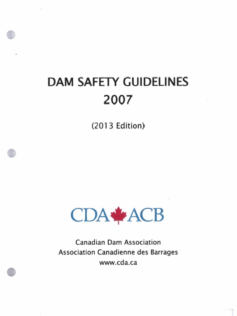 Dam Safety Guidelines 2007 (2013 Edition) PDF