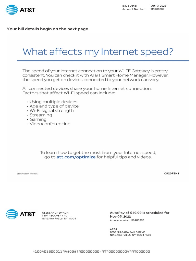 MAKE A PAYMENT ATT intelligence overview