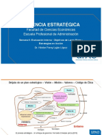 SEMANA 6 Evaluación Interna - Objetivos de Largo Plazo - Estrategias en Acción