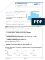 Resolução de exercícios de matemática sobre probabilidade, geometria e álgebra