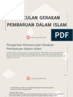 Kemunculan Gerakan Pembaruan Dalam Islam