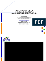 Facilitador de La Formación Profesional PRIMERA CLASE