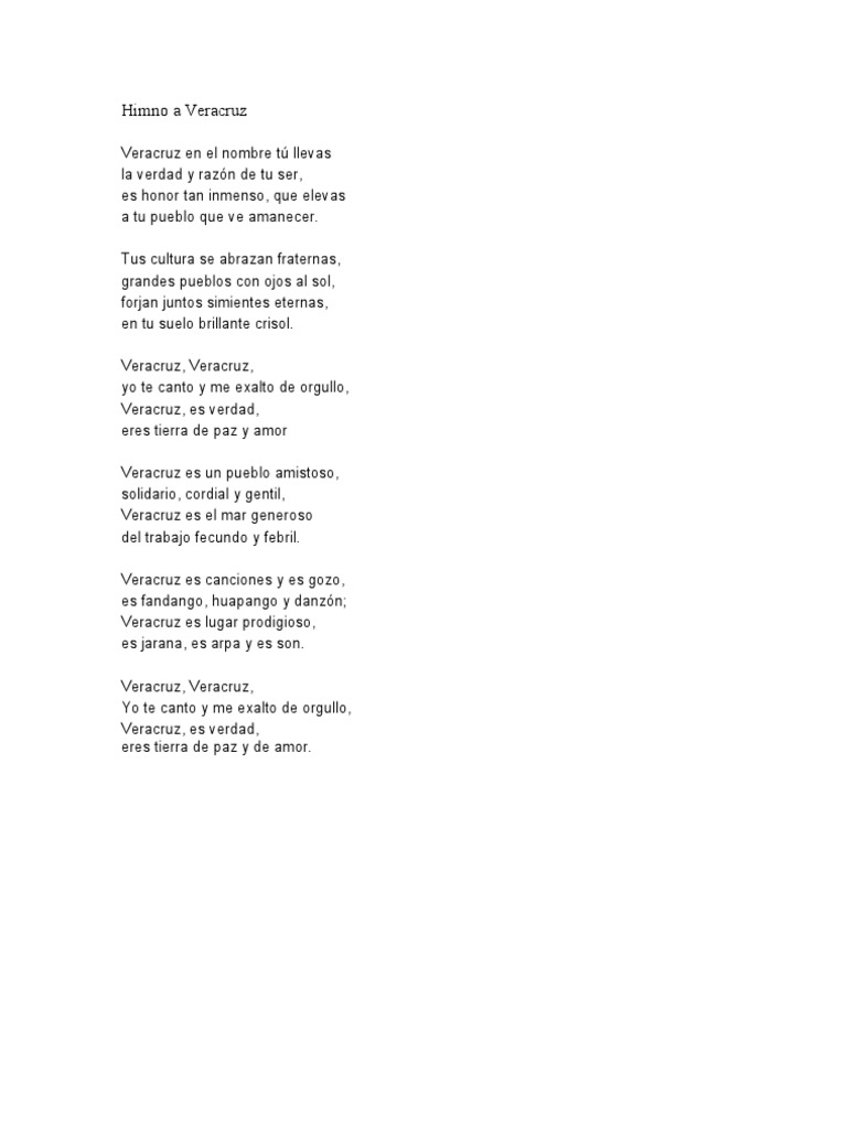 Himno a Veracruz Discriminación Invalidez