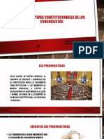 Diapositivas Prerrogativas Constitucionales de Los Congresistas