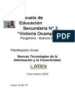 NTICx - EES3 4to B - Planificacion 2020 - Pedro Daniel Nuñez