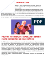POLITICA NACIONAL DE IGUALDAD DE GENERO 
