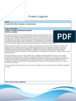 Project Logbook Template