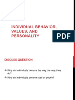 Unit02 Individual Behavior Value and Personality