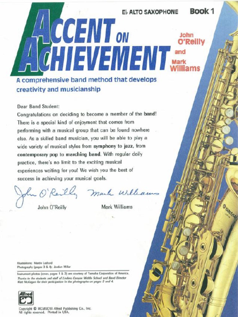 Accent On Achievement Book 1 Alto Sax PDF(00)