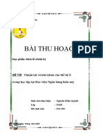 Bài thu hoạch môn Kinh tế chính trị