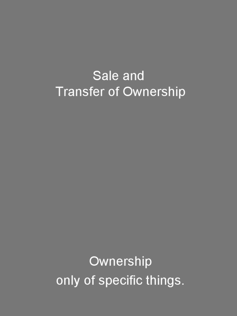 With FOB terms, ownership is implied to transfer when the goods pass