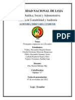 U1 AA2 Principales Impuestos en El Ecuador