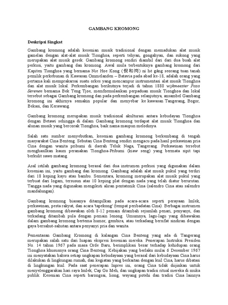 Gambang Kromong PDF