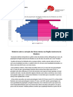 Relatório sobre a variação das faixas etárias nas Região Autónoma da Madeira