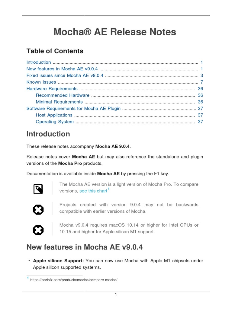 Mocha ae release notes pdf graphical user interfaces mac os