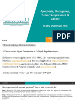 Apoptosis, Oncogenes,Tumor Suppressors & Cancer - ICS Presentation