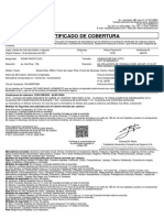 Certificado de Seguro