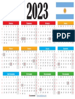 Calendario 2023 Argentina