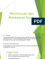 Permintaan Dan Penawaran Uang