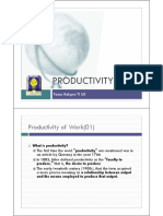 Produtivity Measurement