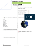 Sinif Coğrafya 1. Dönem 1. Yazili Kolay-Orta