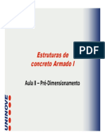 Pré-dimensionamento de estruturas de concreto armado