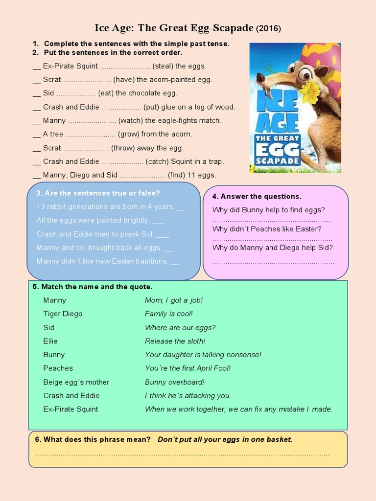 Ice Age The Great Egg Escapade Pdf