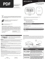 Acu Rite 00782 Manual