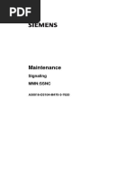 Maintenance: Signaling MMN:SSNC