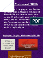 Prophet Muhammed (PBUH) : - Muhammad Is The Prophet and Founder