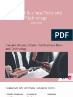 2 Use and Access of Common Business Tools and Technology