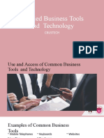 2 Use and Access of Common Business Tools and Technology