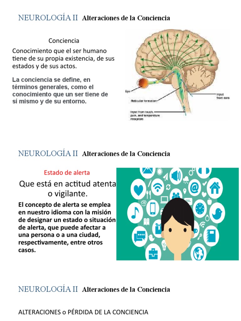 Alteraciones de la Conciencia Neurológica | PDF | Coma | Neurología