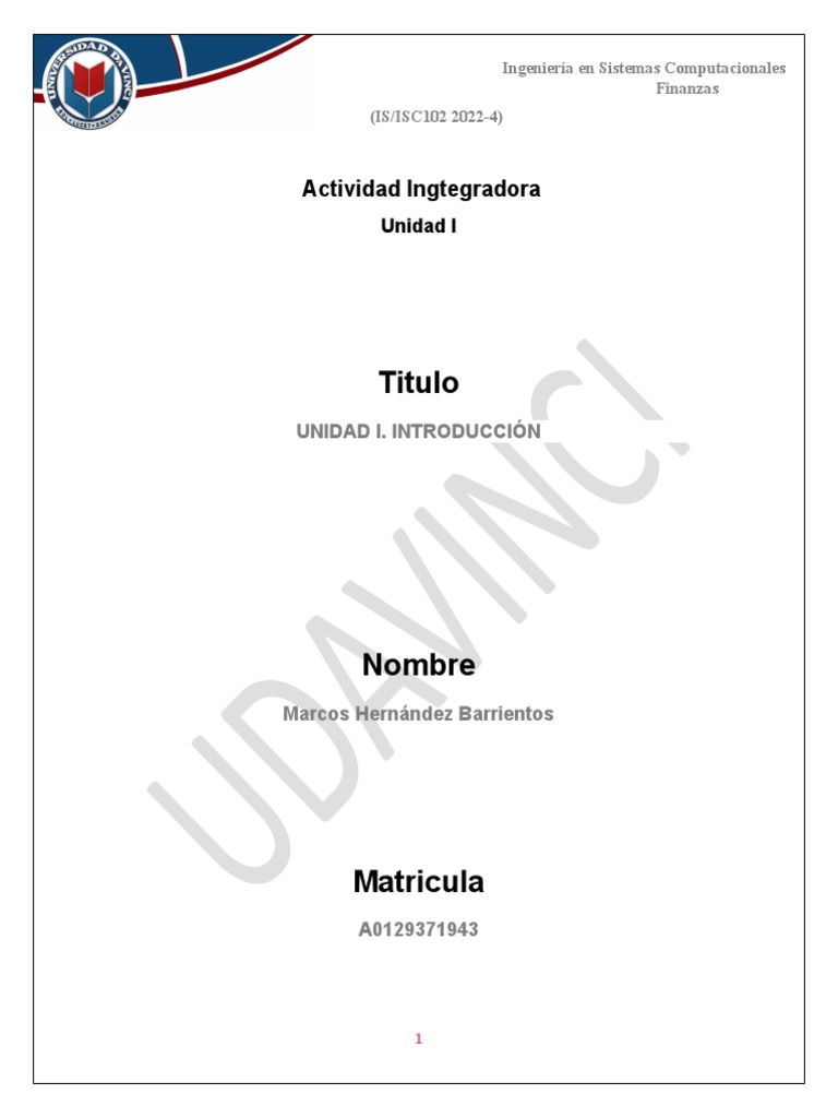 AI U1 Introducción MHB | PDF | Estado financiero | Contabilidad