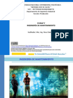 Unidad V. Ingeniería de Mantenimiento. MI (II-1323)