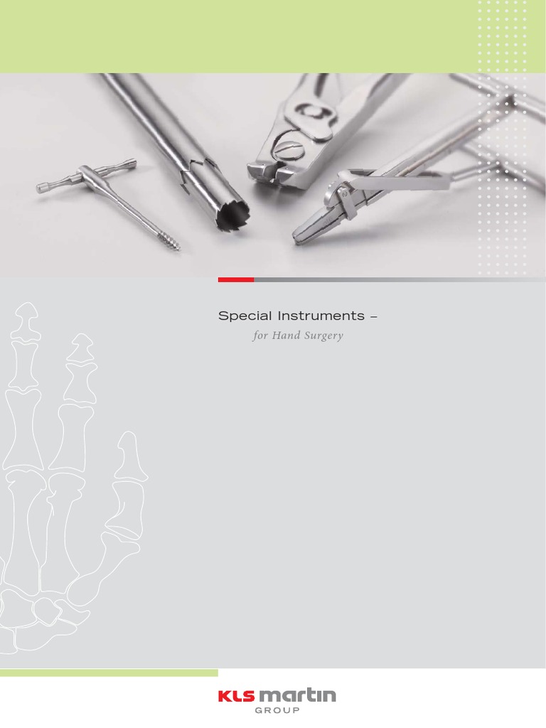 Kls Martin Instrumenter Til Haandkirurgi | PDF | Hand | Surgery