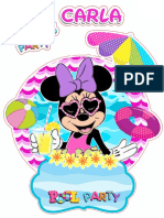 Topper Minnie Pool Party