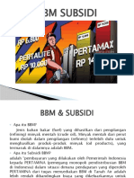 BBM Subsidi dan Dampaknya