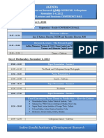 IGIDR PhD Colloquium Agenda November 2022